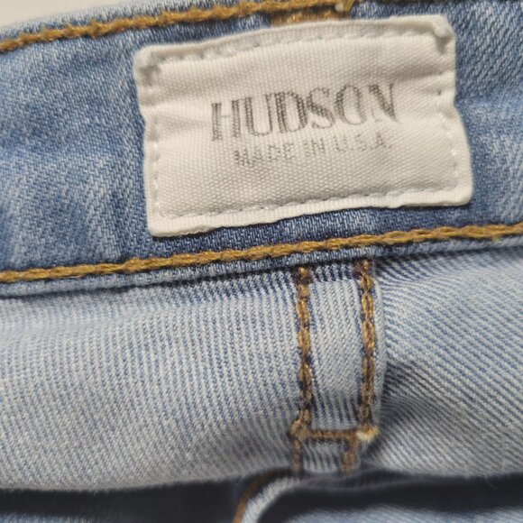 Hudson Skinny Jeans Womens Size 25 Low Rise Light Wash Zipper Ankle Denim Pants - Picture 7 of 8